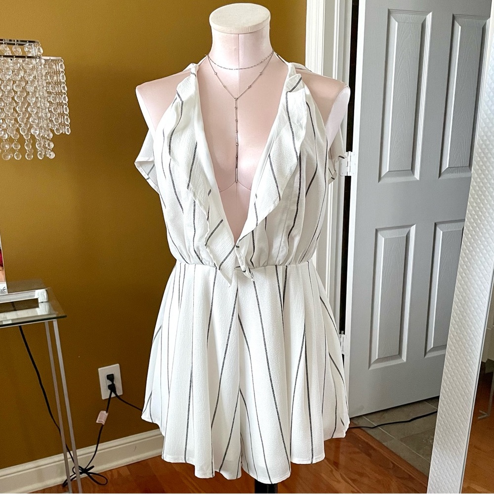 LF Store Rumor Boutique Striped Romper